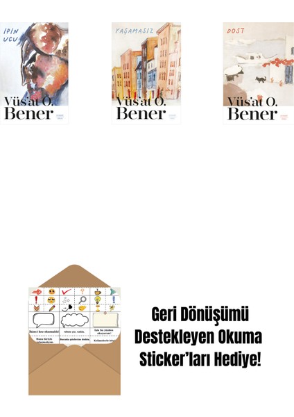Ipin Ucu + Yaşamasız + Dost + Okuma Sticker'ları