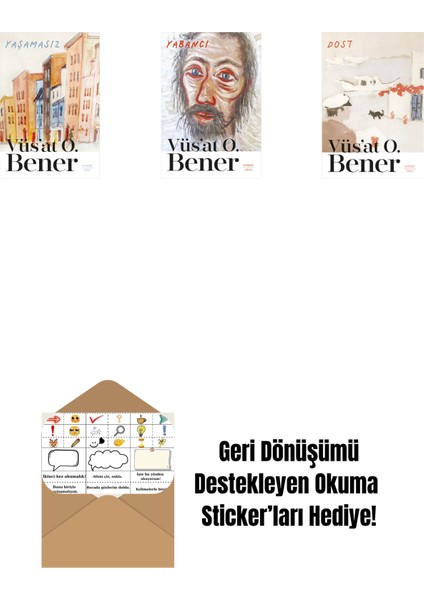 Yaşamasız + Yabancı + Dost + Okuma Sticker'ları