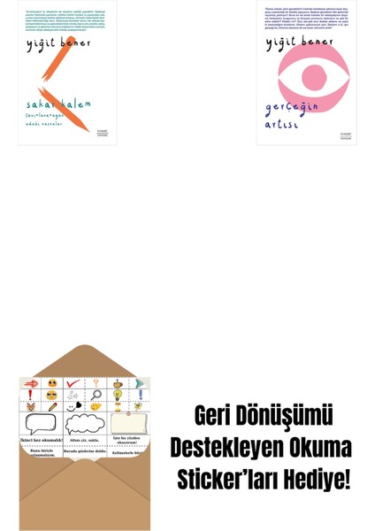 Sakar Kalem + Gerçeğin Artısı + Okuma Sticker'ları