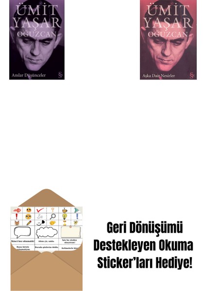 Anılar Düşünceler + Aşka Dair Nesirler + Okuma Sticker'ları