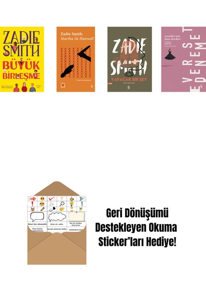 Zadie Smith 4 Kitap Set + Okuma Sticker'ları