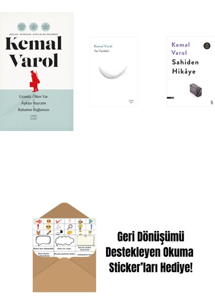 Aşklar, Hevesler, Ayrılıklar Üçlemesi (Ciltli) + Yas Yüzükleri + Sahiden Hikâye + Okuma Sticker'ları