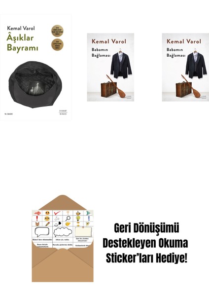 Âşıklar Bayramı + Babamın Bağlaması (Ciltli) + Babamın Bağlaması + Okuma Sticker'ları