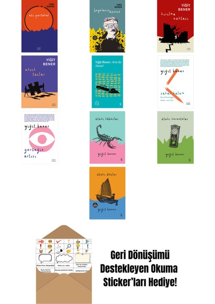 Yiğit Bener 10 Kitap Set + Okuma Sticker'ları