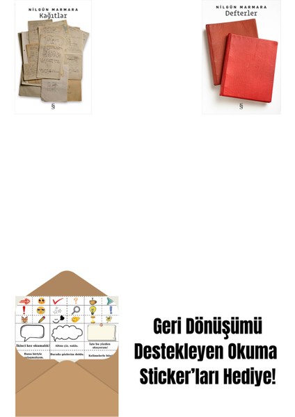 Kağıtlar + Defterler + Okuma Sticker'ları