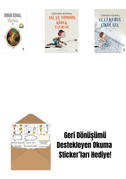 Murtaza (Midi Boy) + Aslan Tomson - Köpek Yavrusu + Elli Kuruş Çikolata + Okuma Sticker'ları