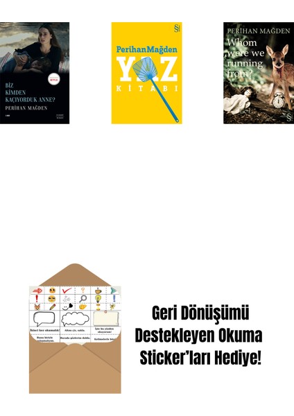 Biz Kimden Kaçıyorduk Anne? + Yaz Kitabı + Whom Were We Running From? + Okuma Sticker'ları