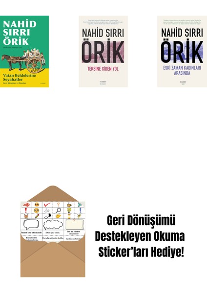 Vatan Beldelerine Seyahatler + Tersine Giden Yol + Eski Zaman Kadınları Arasında + Okuma Sticker'ları
