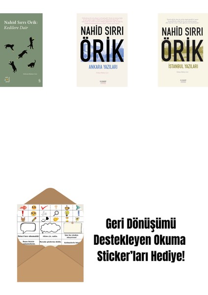 Everest Açıkhava 29 - Kedilere Dair + Ankara Yazıları + Istanbul Yazıları + Okuma Sticker'ları