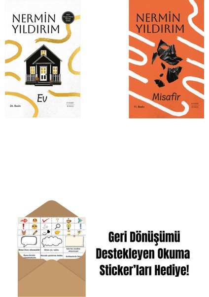 Ev (Ciltli) + Misafir (Ciltli) + Okuma Sticker'ları