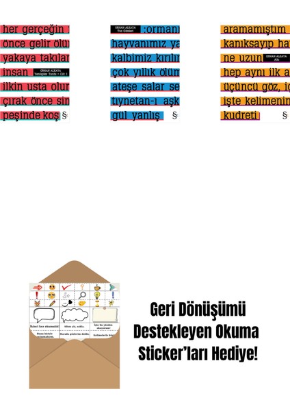 Yenilgiler Tarihi + Tuz Günleri + Altı + Okuma Sticker'ları