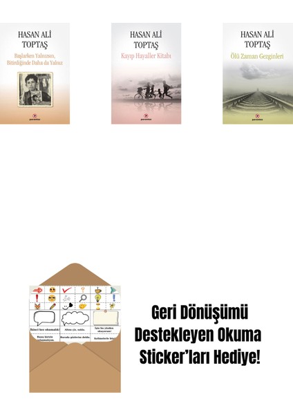 Başlarken Yalnızsın Bitirdiğinde Daha Da Yalnız + Kayıp Hayaller Kitabı + Ölü Zaman Gezginleri + Okuma Sticker'ları