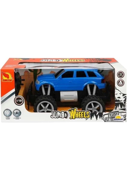Bfs Nessiworld 80012 1:18 Uzaktan Kumandalı Jumbo Wheels USB Şarjlı Araba
