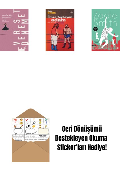 Yazarlar Için Dans Dersleri + Imza Toplayan Adam + Inci Gibi Dişler + Okuma Sticker'ları