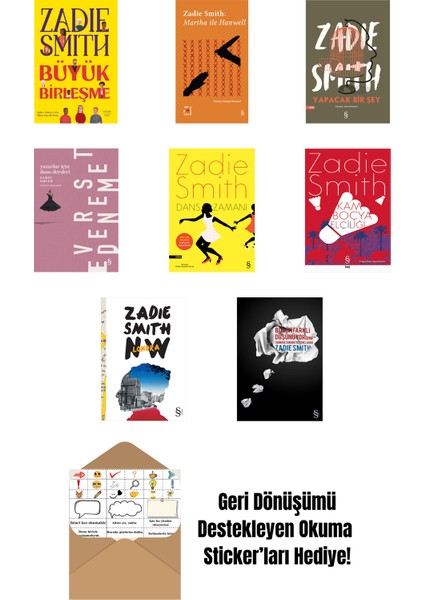 Zadie Smith 8 Kitap Set + Okuma Sticker'ları