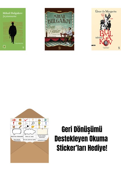 Everest Açıkhava 12 - Şeytanname + Son Günler + Üstat Ile Margarita + Okuma Sticker'ları