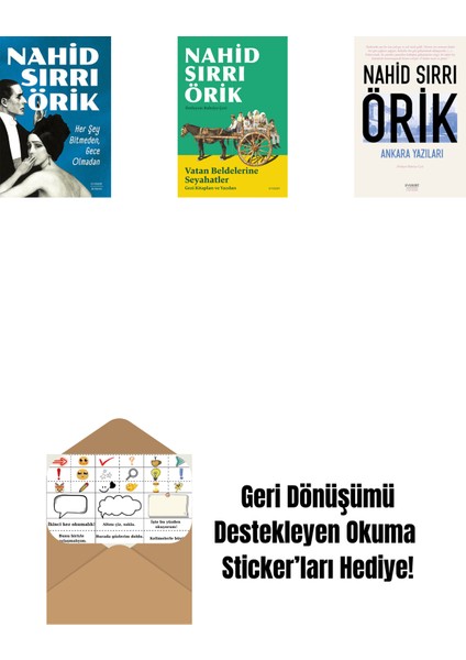 Her Şey Bitmeden, Gece Olmadan + Vatan Beldelerine Seyahatler + Ankara Yazıları + Okuma Sticker'ları