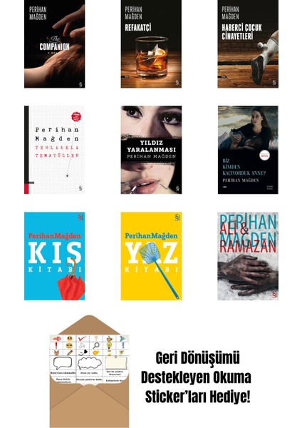 Perihan Mağden 9 Kitap Set + Okuma Sticker'ları