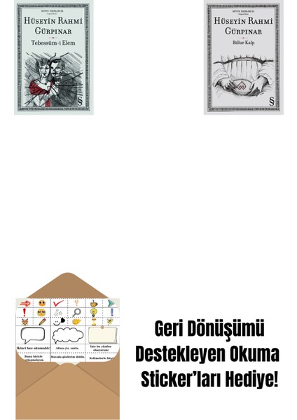 Tebessüm-I Elem + Billur Kalp + Okuma Sticker'ları