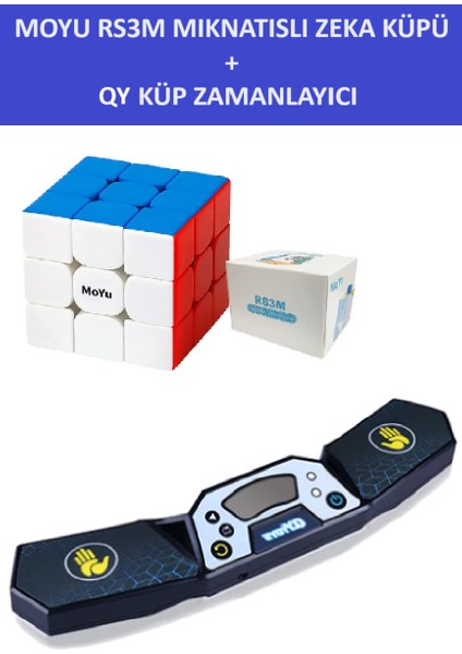 Moyu RS3M Profesyonel Speed Cube ve Qy Küp Timer Seti - 3x3 Zeka Sabır Küpü ve Zamanlayıcı fiyatları