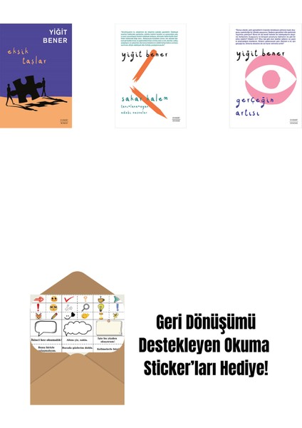 Eksik Taşlar + Sakar Kalem + Gerçeğin Artısı + Okuma Sticker'ları