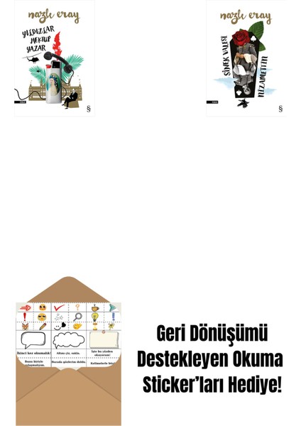 Yıldızlar Mektup Yazar + Sinek Valesi Nizamettin + Okuma Sticker'ları