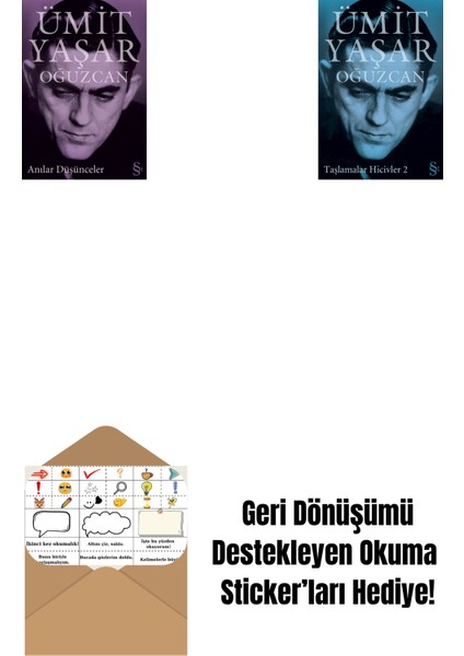 Anılar Düşünceler + Taşlamalar Hicivler 2 + Okuma Sticker'ları