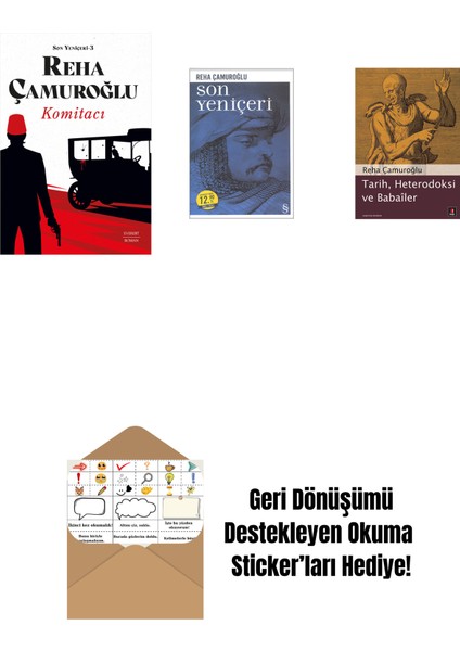 Komitacı + Son Yeniçeri (Midi Boy) + Tarih, Heterodoksi ve Babailer + Okuma Sticker'ları