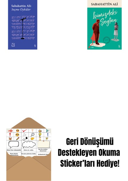 Everest Açıkhava 1 - Sabahattin Ali Seçme Öyküler + Içimizdeki Şeytan + Okuma Sticker'ları