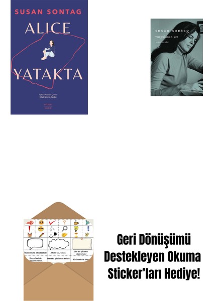 Alice Yatakta + Vurgulanan Yer + Okuma Sticker'ları