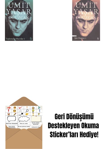 Taşlamalar Hicivler 1 + Şiir Denizi 1 + Okuma Sticker'ları