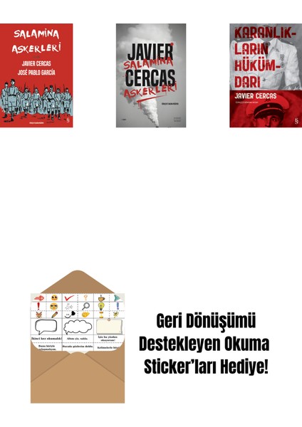 Salamina Askerleri (Çizgi Roman) + Salamina Askerleri + Karanlıkların Hükümdarı + Okuma Sticker'ları