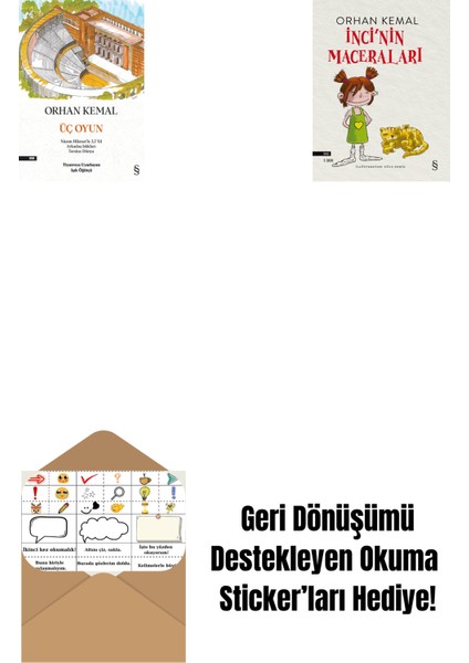 Üç Oyun + Inci'nin Maceraları + Okuma Sticker'ları