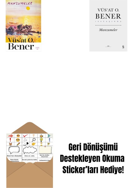 Manzumeler + Manzumeler (Ciltli) + Okuma Sticker'ları