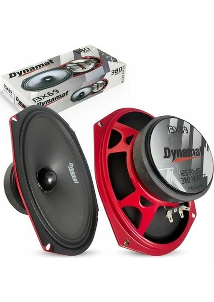 RX-69-380W Max-Gerçek 125W Rms-Profesyonel Üst Seri Kaliteli Oval Midrange-2 Adettir
