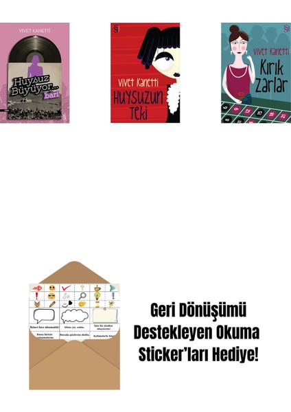 Huysuz Büyüyor... + Huysuzun Teki + Kırık Zarlar + Okuma Sticker'ları