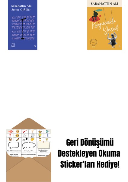 Everest Açıkhava 1 - Sabahattin Ali Seçme Öyküler + Kuyucaklı Yusuf + Okuma Sticker'ları