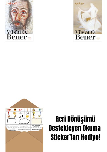 Yabancı + Kapan + Okuma Sticker'ları