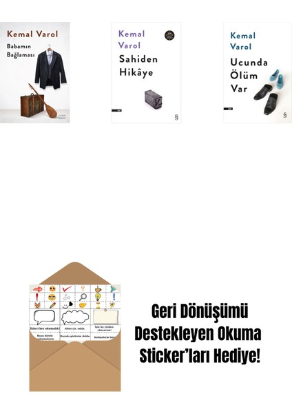 Babamın Bağlaması (Ciltli) + Sahiden Hikâye + Ucunda Ölüm Var + Okuma Sticker'ları