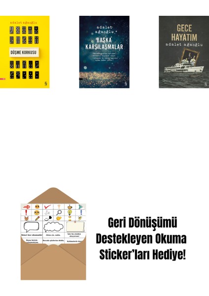 Düşme Korkusu + Başka Karşılaşmalar + Gece Hayatım + Okuma Sticker'ları