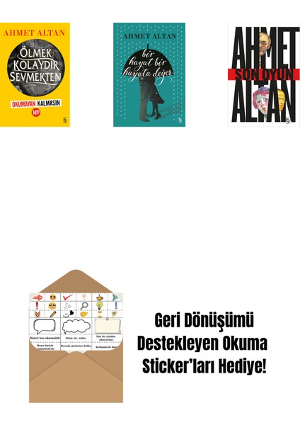 Ölmek Kolaydır Sevmekten (Okumayan Kalmasın) + Bir Hayat Bir Hayata Değer + Son Oyun + Okuma Sticker'ları