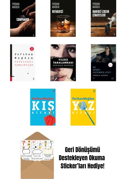 Perihan Mağden 8 Kitap Set + Okuma Sticker'ları