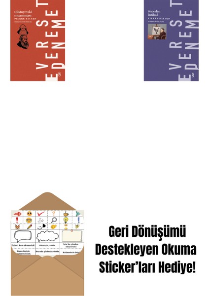 Tolstoyevski Muamması + Önceden Intihal + Okuma Sticker'ları
