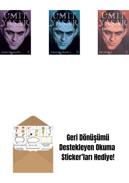 Anılar Düşünceler + Taşlamalar Hicivler 2 + Şiir Denizi 2 + Okuma Sticker'ları