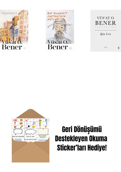 Yaşamasız + Bay Muannit Sahtegi'nin Notları + Ipin Ucu (Ciltli) + Okuma Sticker'ları
