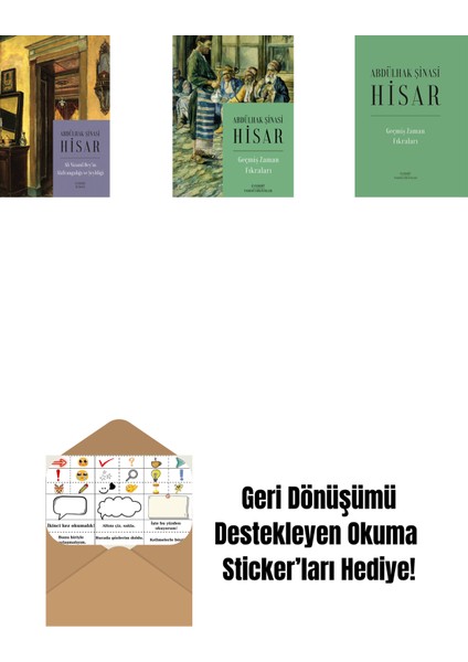 Ali Nizami Bey’in Alafrangalığı ve Şeyhliği (Kitap Boy) + Geçmiş Zaman Fıkraları + Geçmiş Zaman Fıkraları (Ciltli) + Okuma Sticker'ları