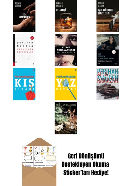 Perihan Mağden 10 Kitap Set + Okuma Sticker'ları