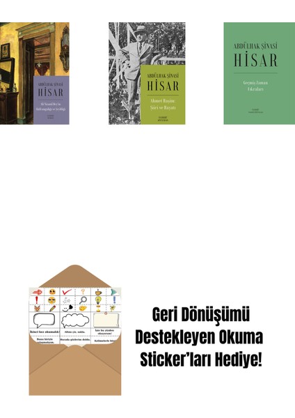 Ali Nizami Bey’in Alafrangalığı ve Şeyhliği (Kitap Boy) + Ahmet Haşim: Şiiri ve Hayatı + Geçmiş Zaman Fıkraları (Ciltli) + Okuma Sticker'ları