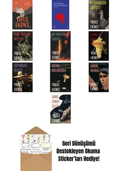 Yavuz Ekinci 10 Kitap Set + Okuma Sticker'ları