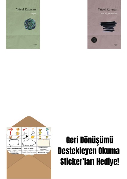 Çalgın + Beni Hiç Göremezsin + Okuma Sticker'ları